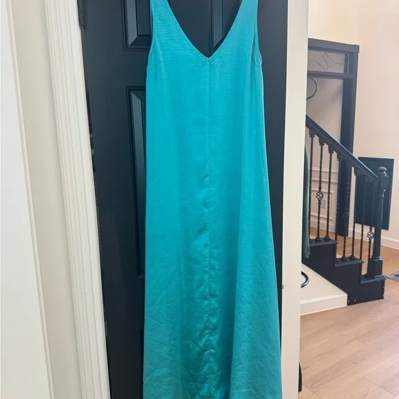 Vici Turquoise/Aqua Maxi Dress - Maternity Friendly - Picture 2 of 5